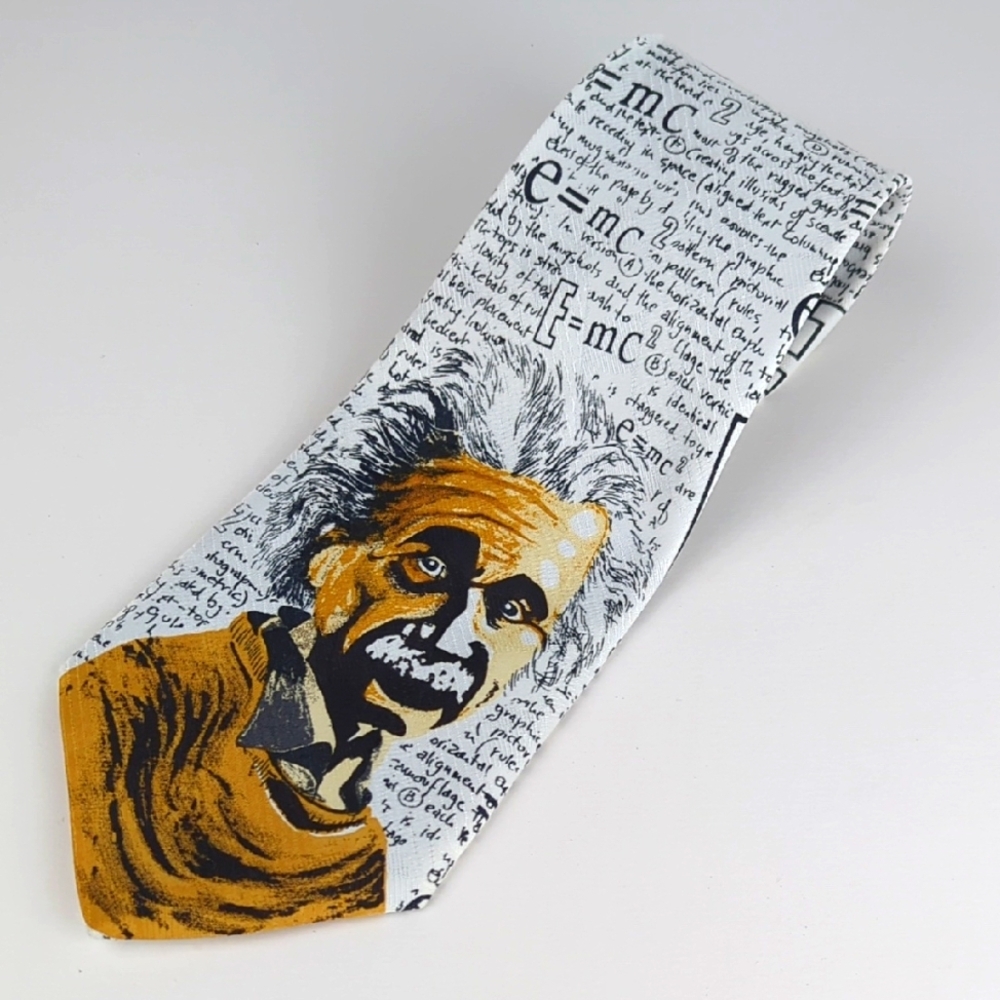 ALBERT EINSTEIN Theory of Relativity Neck Tie by Dino Romaro